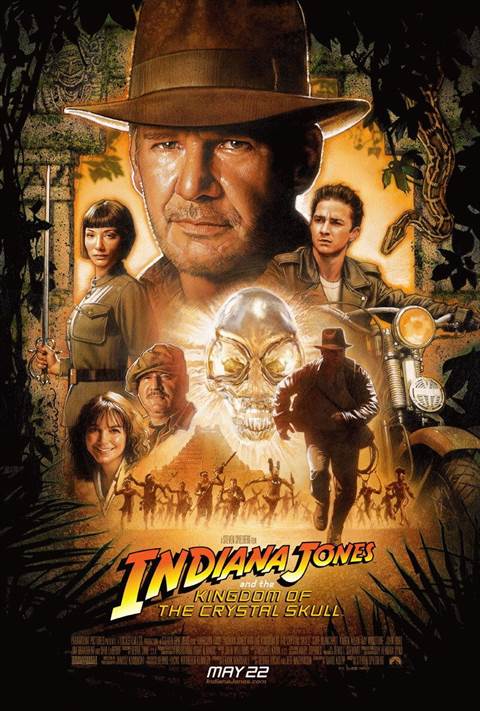 Indiana Jones and The Kingdom of The Crystal Skull movie poster