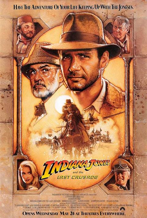 Indiana Jones and The Last Crusade movie poster