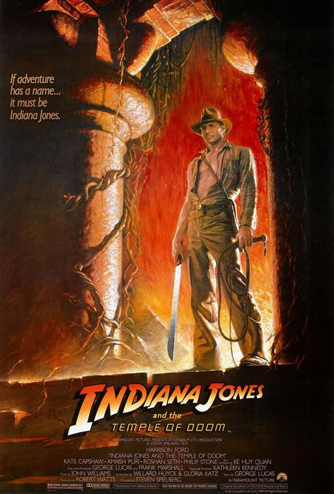 Indiana Jones and The Temple of Doom movie poster