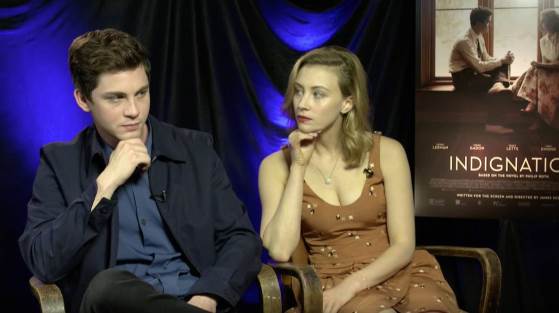 Logan Lerman and Sarah Gadon Discuss Their Upcoming Film, Indignation