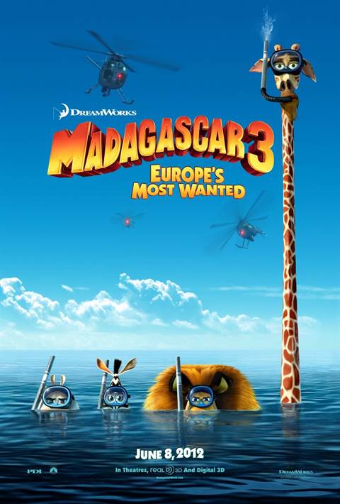 Madagascar 3: Europe's Most Wanted movie poster