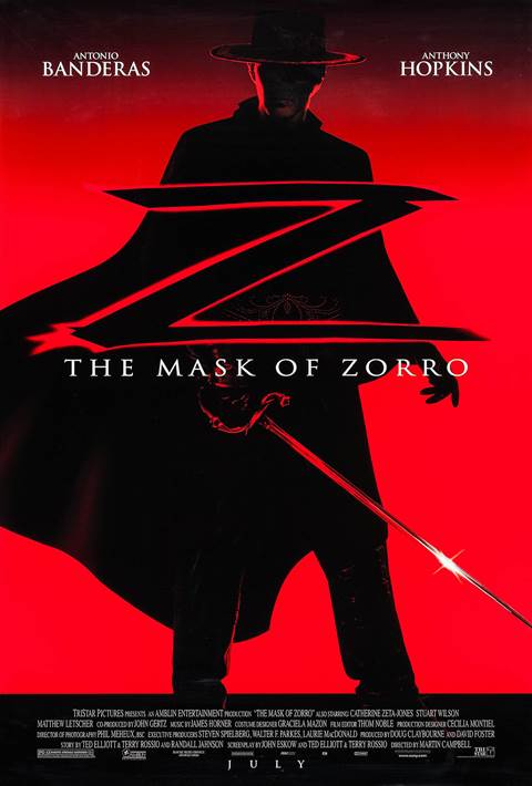 The Mask of Zorro movie poster