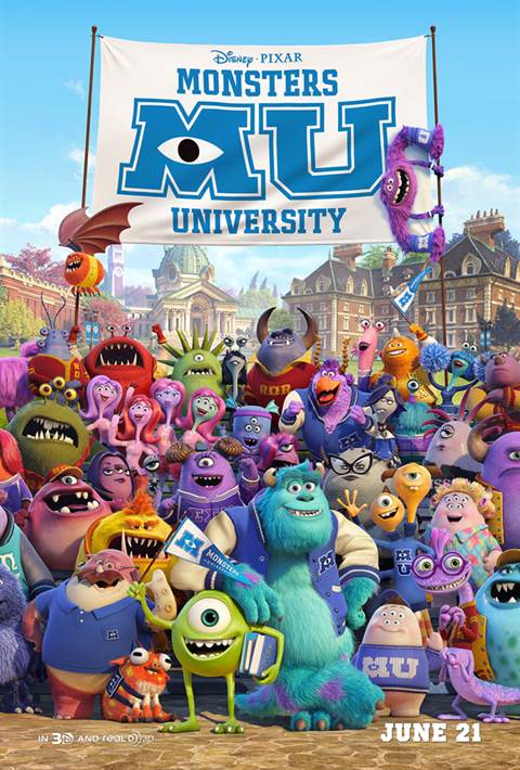 Monsters University movie poster