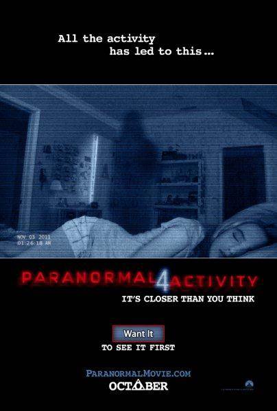 Paranormal Activity 4 movie poster