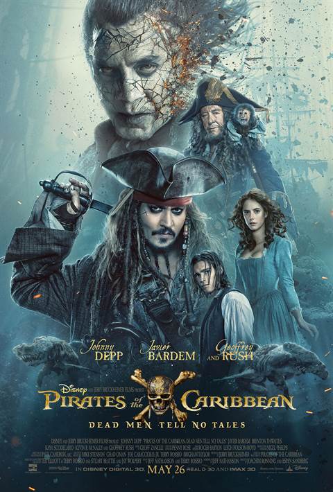 Pirates of The Caribbean: Dead Men Tell No Tales movie poster