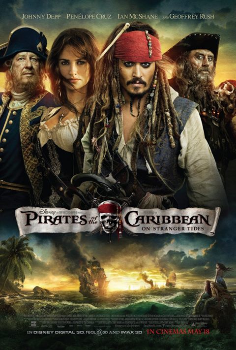 Pirates of The Caribbean: On Stranger Tides movie poster