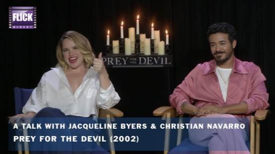 Jacqueline Byers & Christian Navarro Discuss PREY FOR THE DEVIL