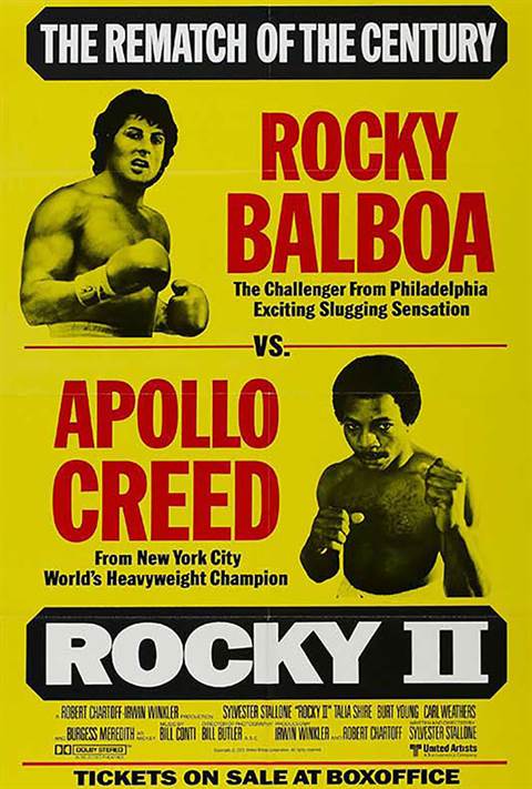 Rocky II movie poster
