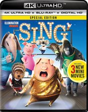 Sing Physical Media: 4K UHD Review