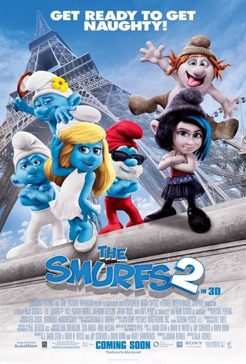 The Smurfs 2 movie poster