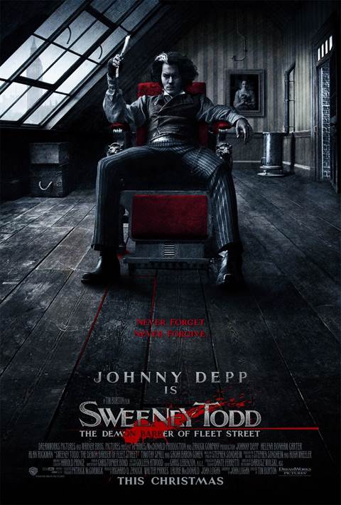 Sweeney Todd: The Demon Barber of Fleet Street movie poster