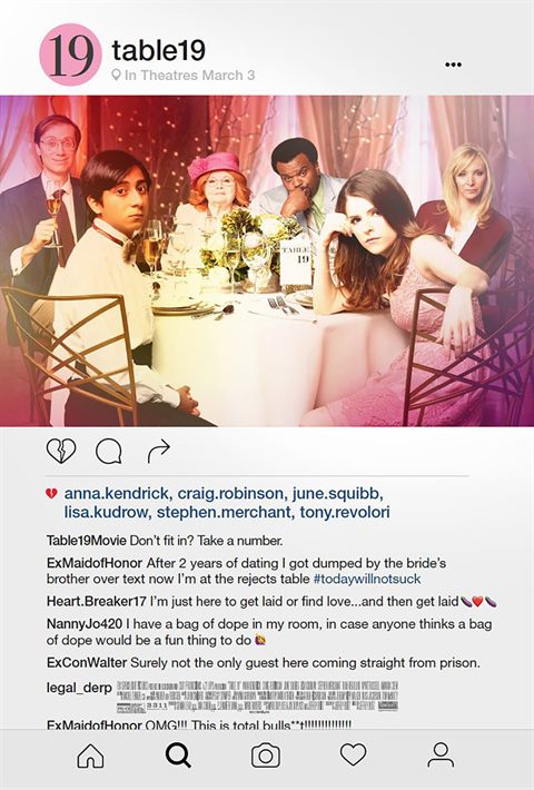 Table 19 movie poster