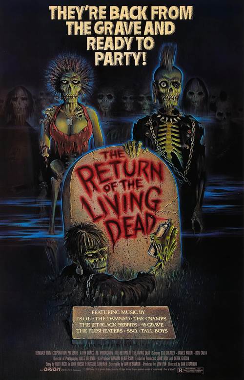 The Return of The Living Dead Courtesy of Orion Pictures. All Rights Reserved. The Return of The Living Dead movie poster