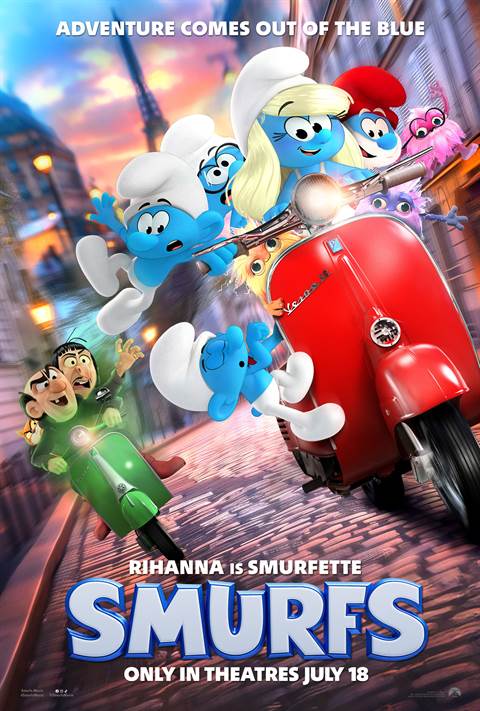 Smurfs movie poster