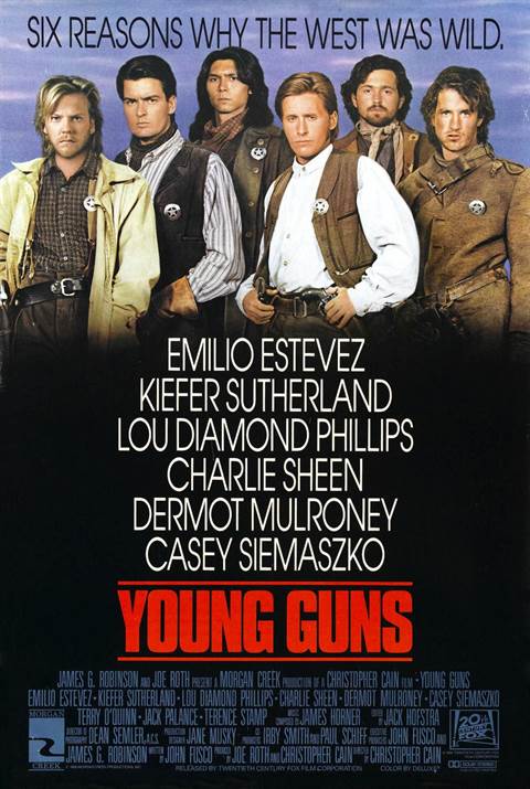 Young Guns movie poster