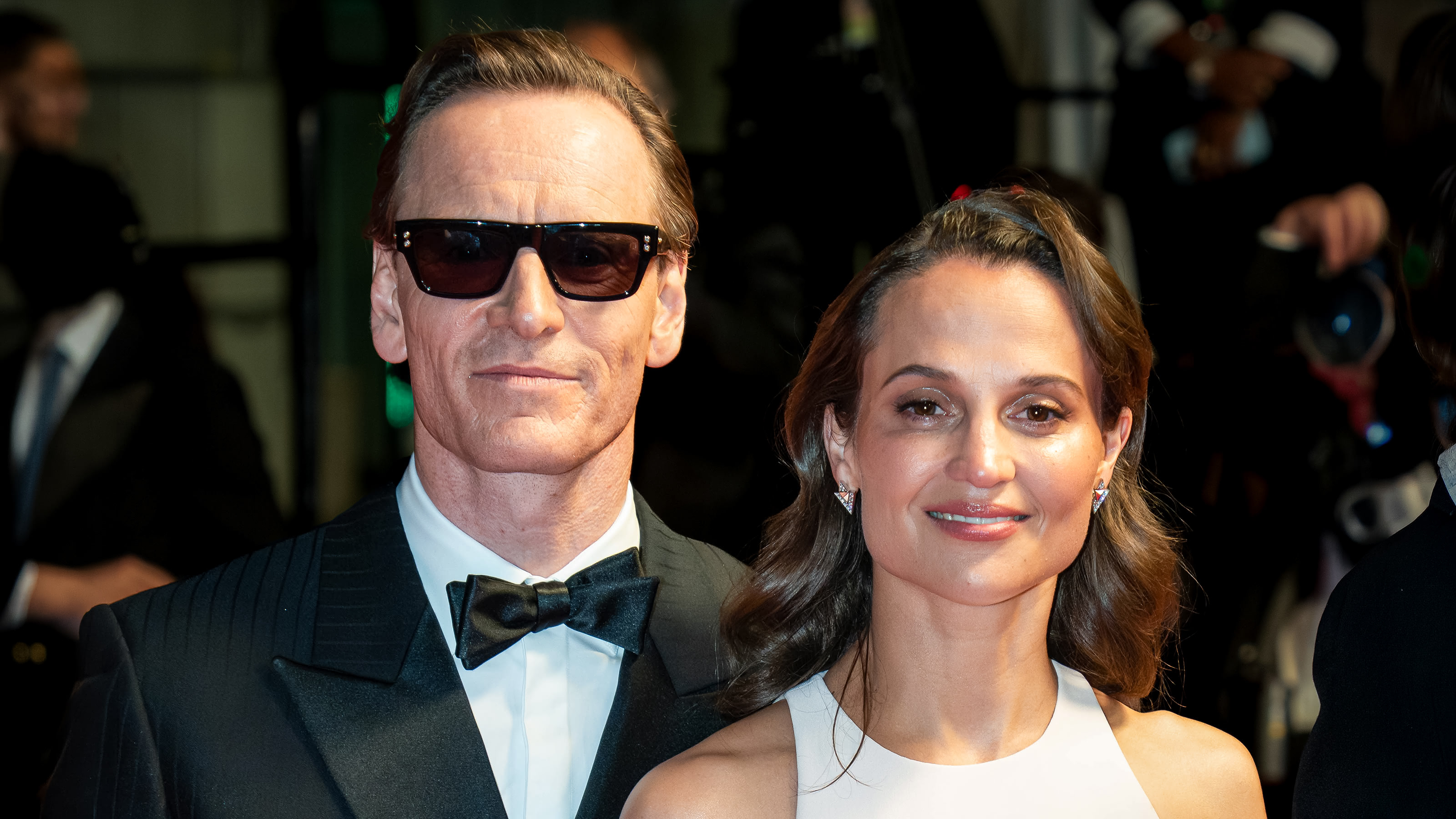Michael Fassbender and Alicia Vikander attend the Cannes premiere of Hope during the 2026 Cannes Film Festival.