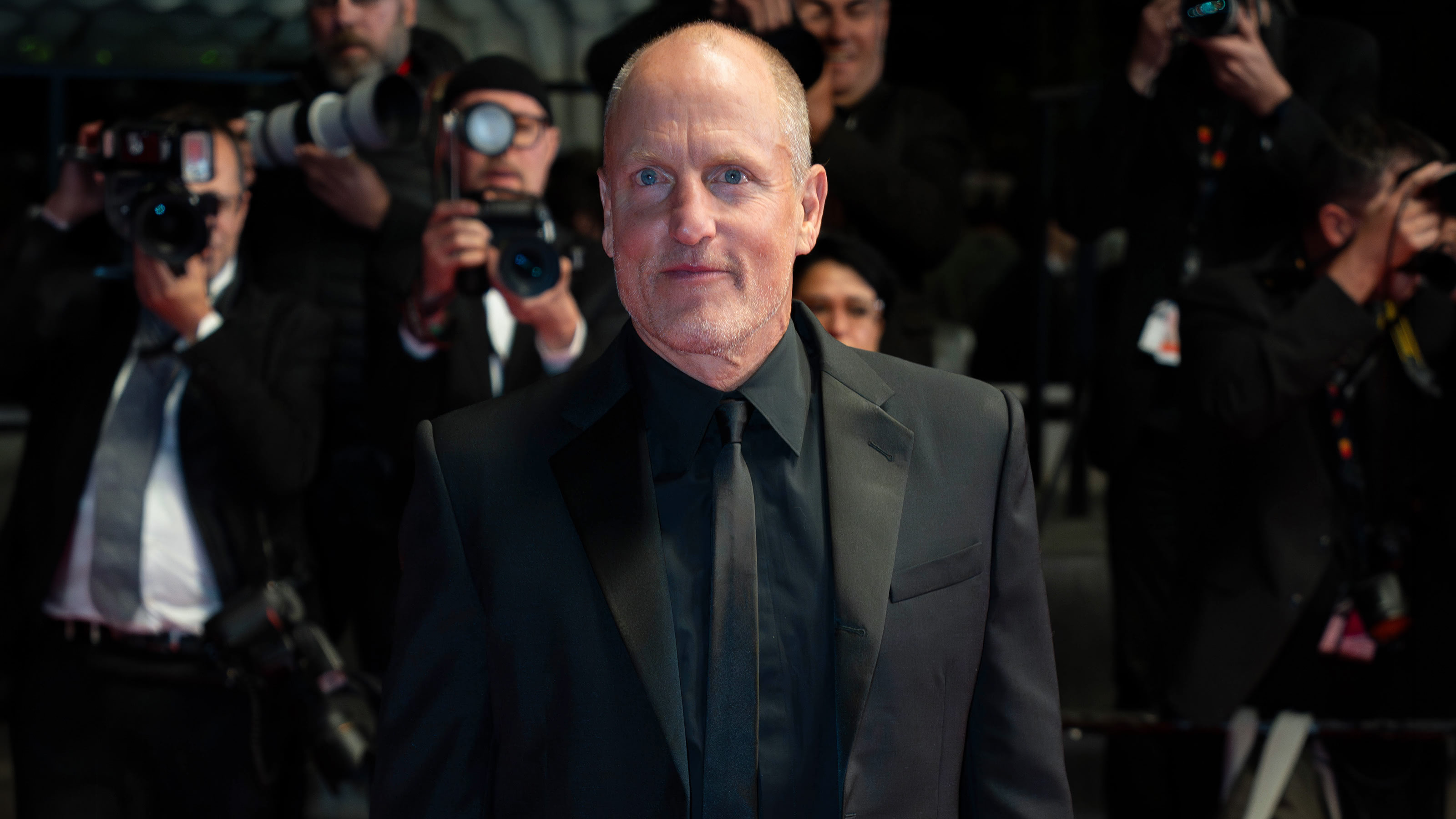 Woody Harrelson attends the Full Phil midnight premiere during Cannes 2026.