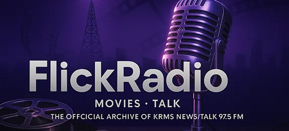 FlickRadio Podcast Logo: Dive Into Movies with Guy, Allison, and Guests