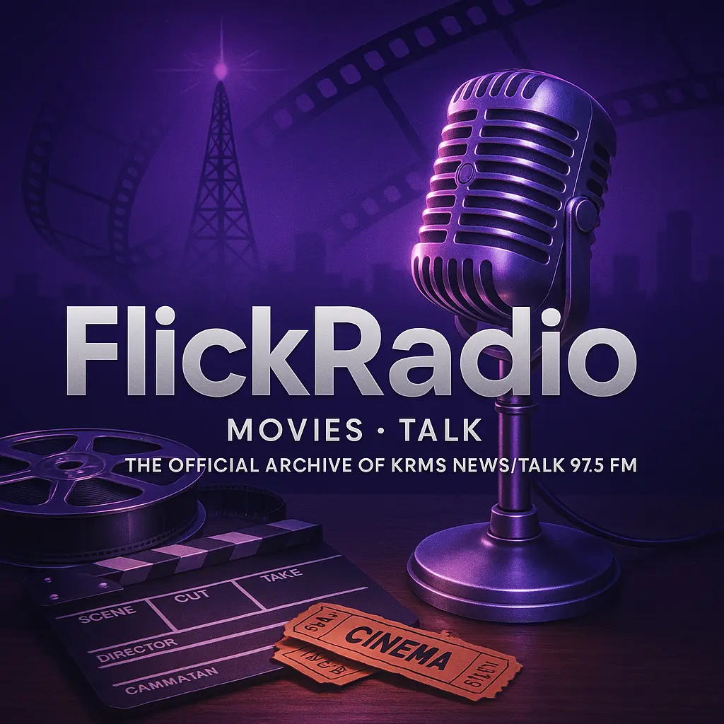 FlickRadio movie podcast cover art - weekly movie talk and reviews