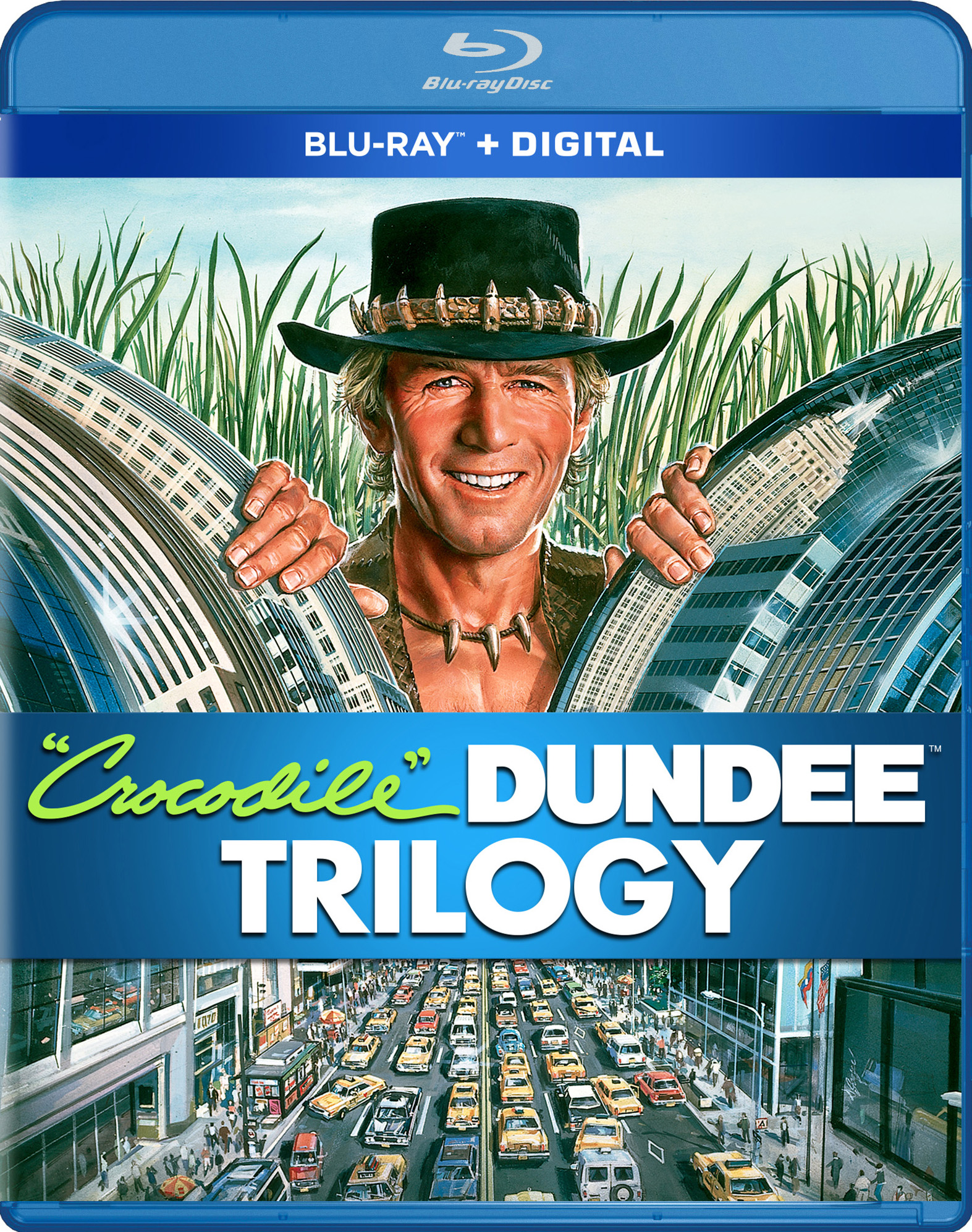 Крокодил данди 1 3. Крокодил Данди трилогия двд обложка. Crocodile Dundee Blu ray. Данди по прозвищу крокодил. Crocodile Dundee (1986) Blu-ray.