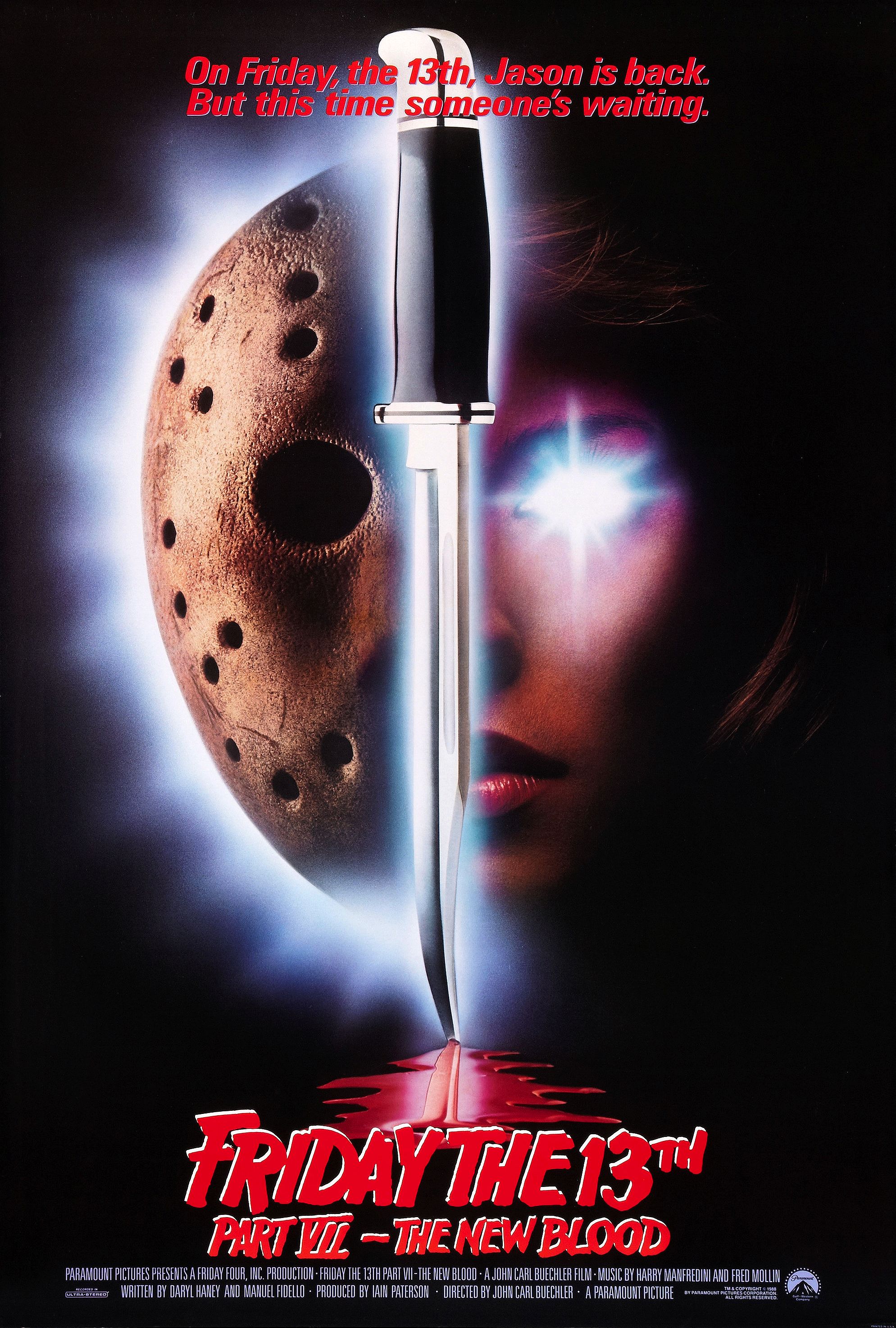 Friday the 13th Part VII: The New Blood movie poster