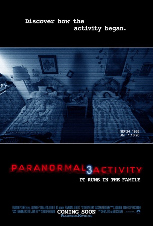 Paranormal Activity 3 movie poster