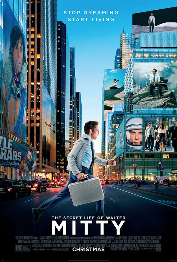 The Secret Life of Walter Mitty movie poster