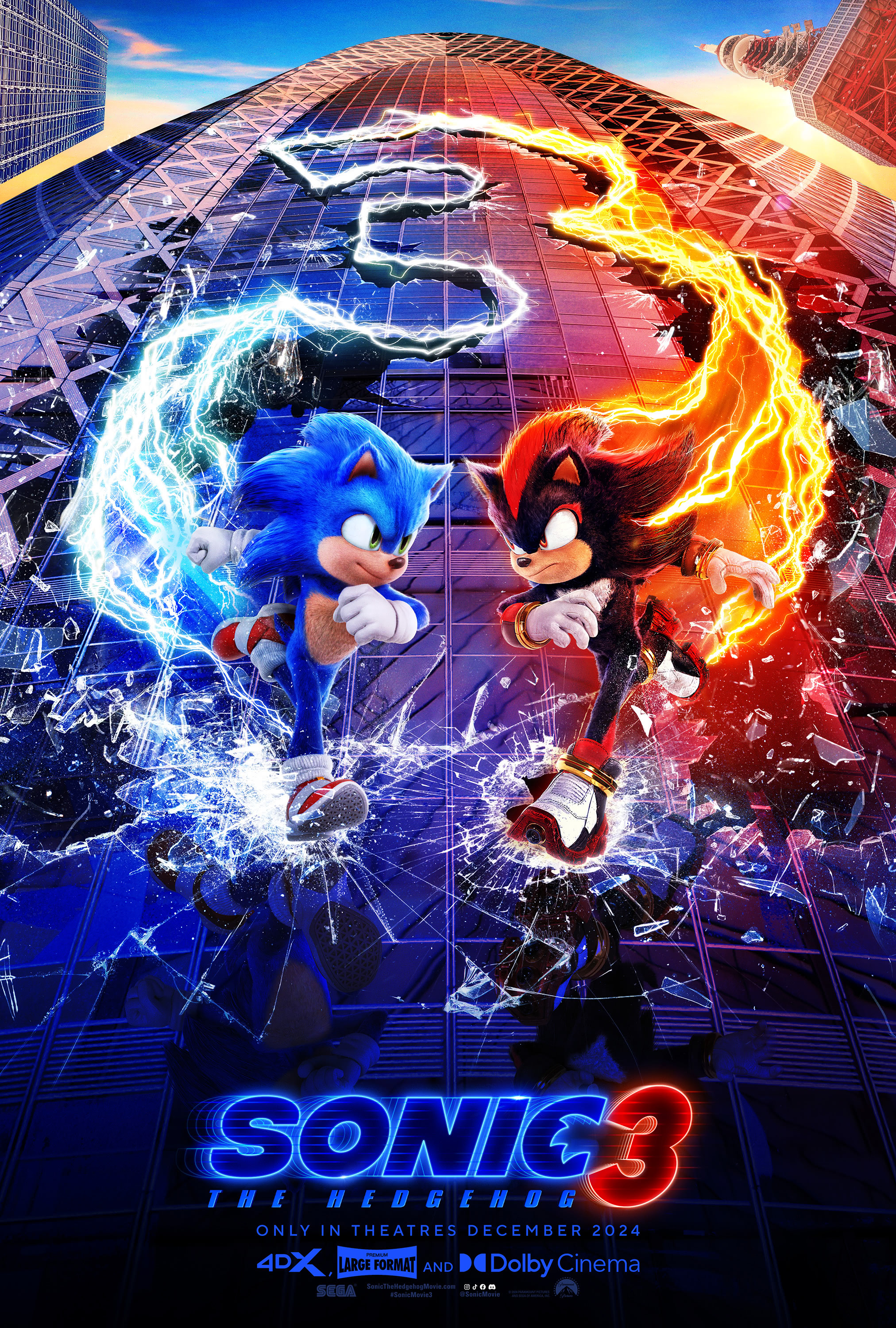 Sonic The Hedgehog 3 movie poster